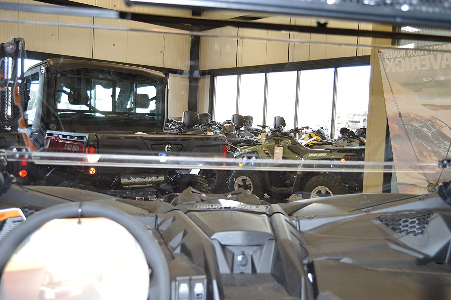 Full Folding Scratch Resistant SxS UTV Windshield W705286