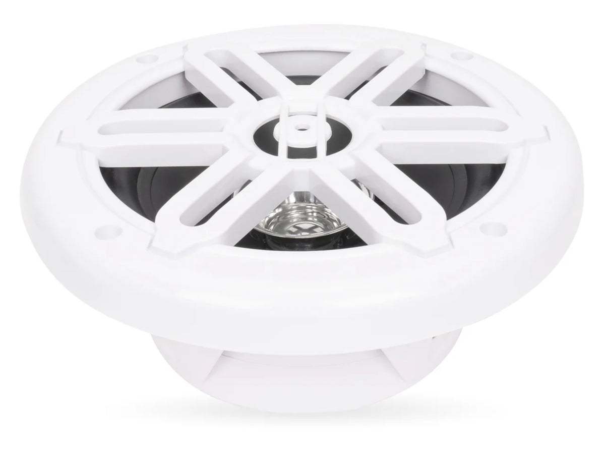 6.5" 2-Way Coaxial Marine Speakers (White) S490