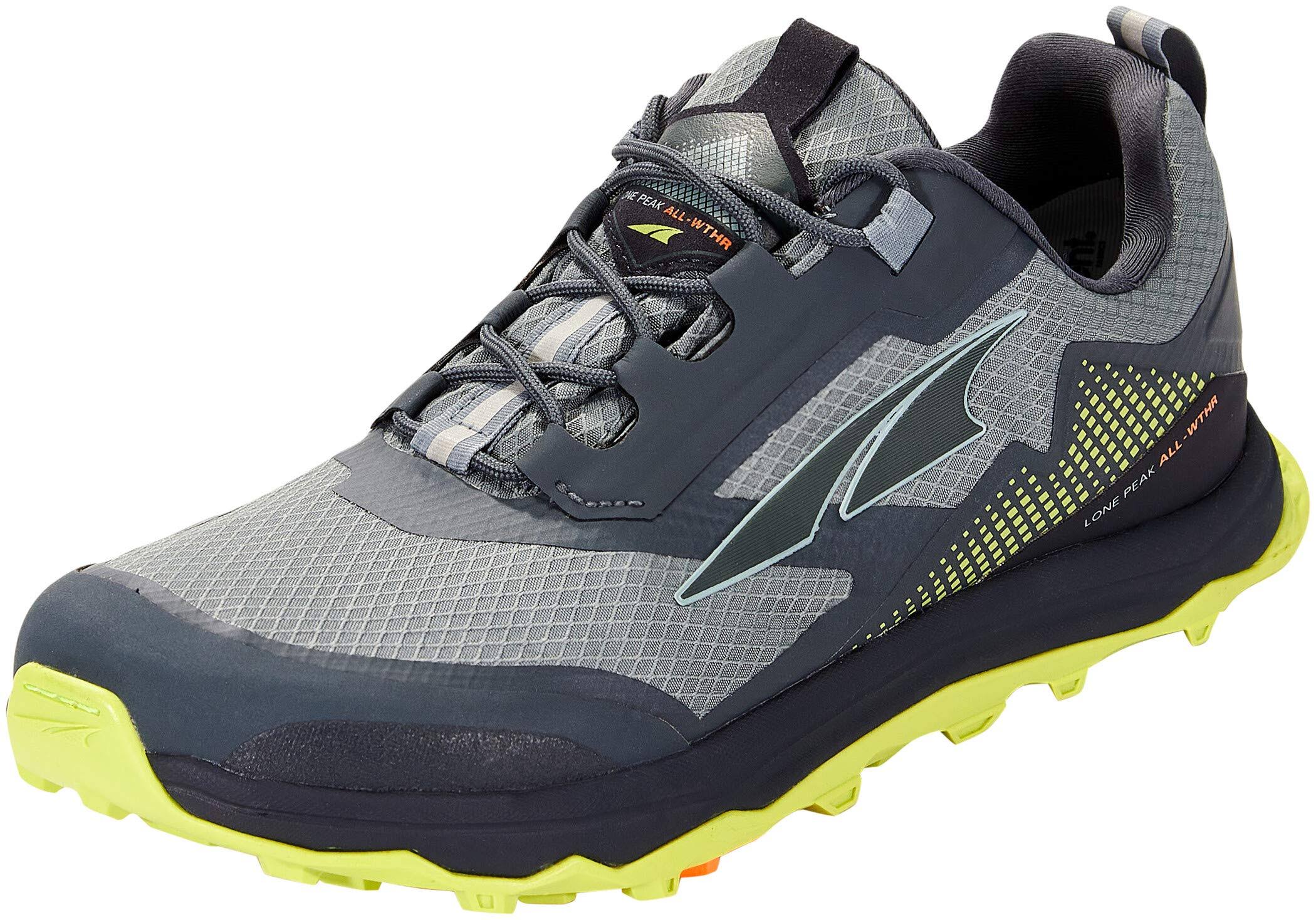 Gray/Lime Low Trail Running Shoes R23415