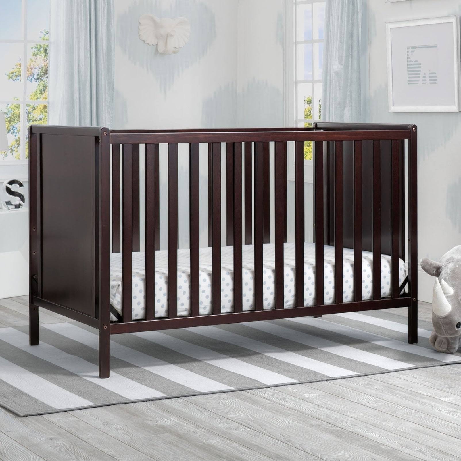 4-in-1 Convertible Crib Grey I8375