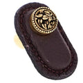Novelty Knob Antique Brass Brown K208