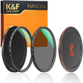 55mm Circular Polarizers Filter & MC UV Protection Filter Kit (2 pcs) with Lens Cap, 28 Multi-Layer Coatings X3527