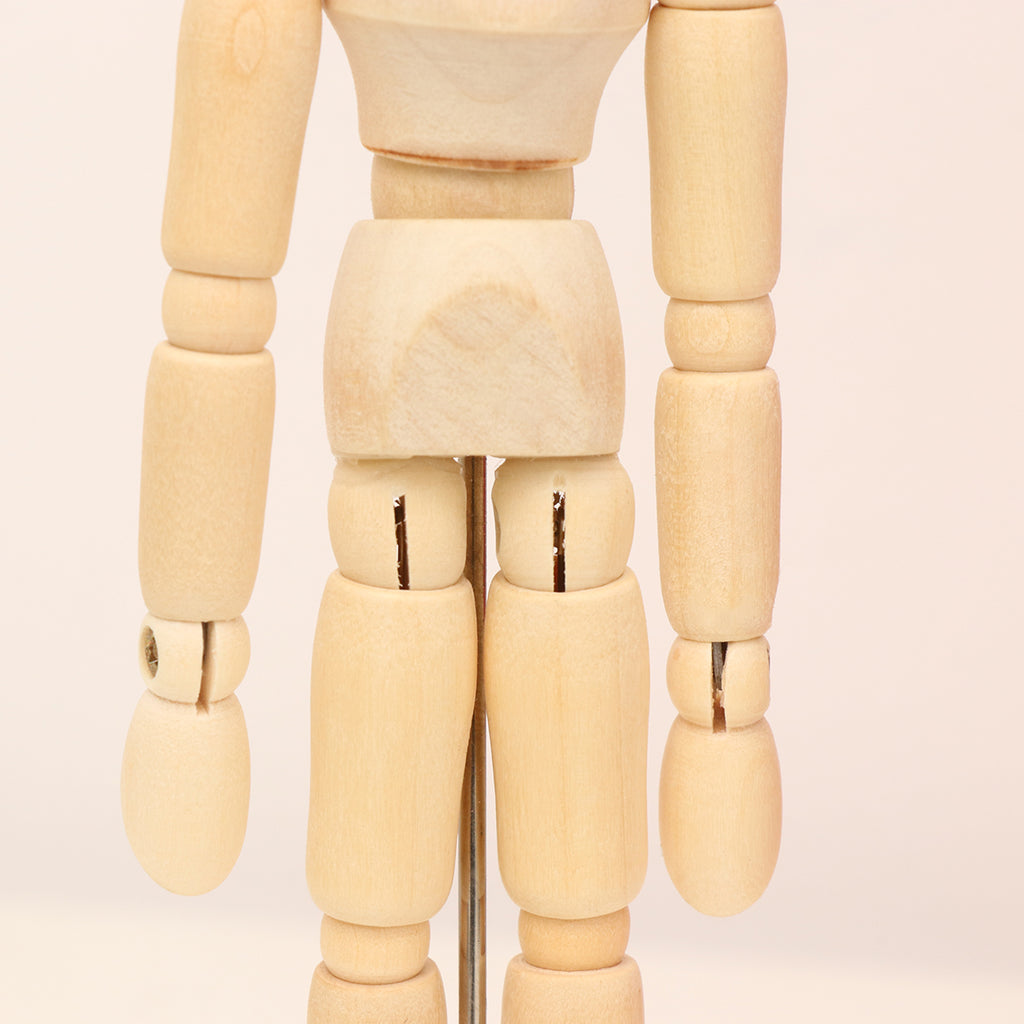 Wooden 3D Movable Joint Puppet Doll (5.5 Inches) U904422