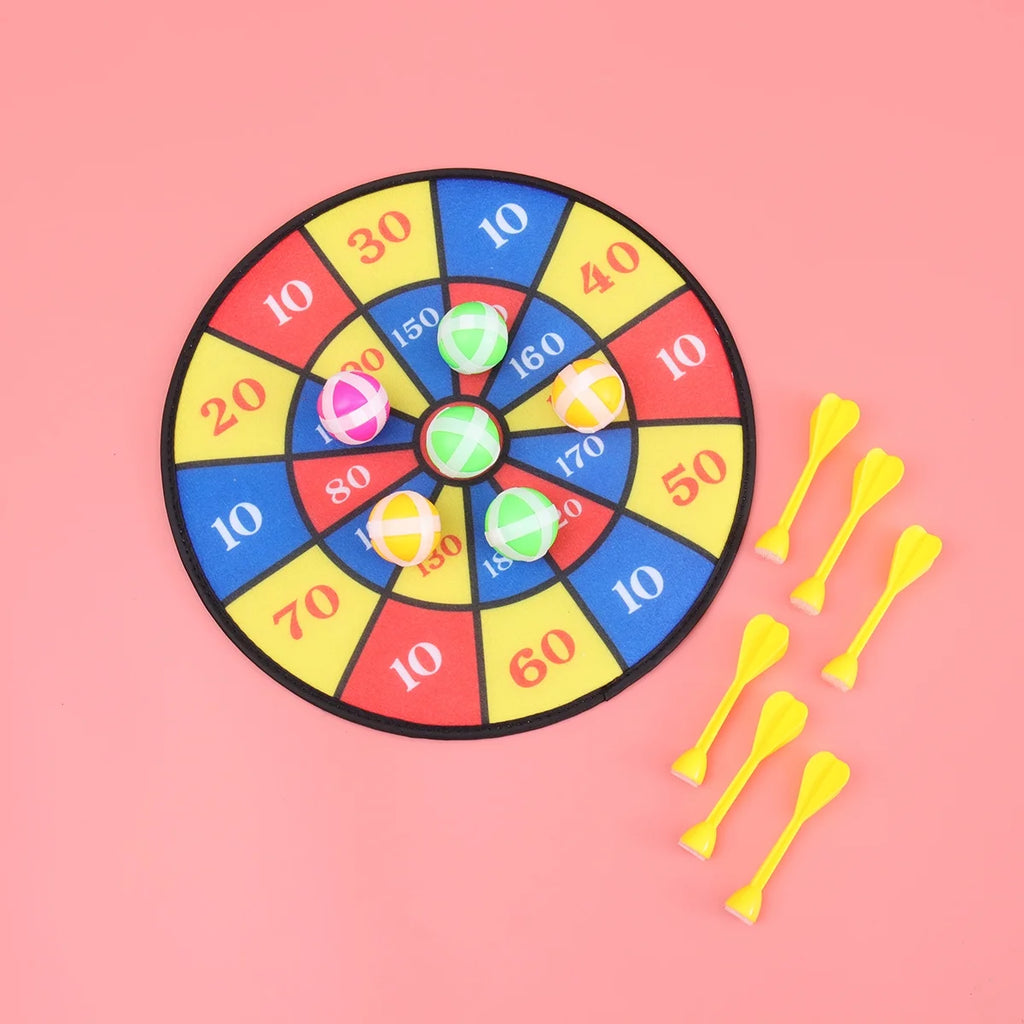 Flocking Dart Board with 4pcs Darts Dartboard Set X412198