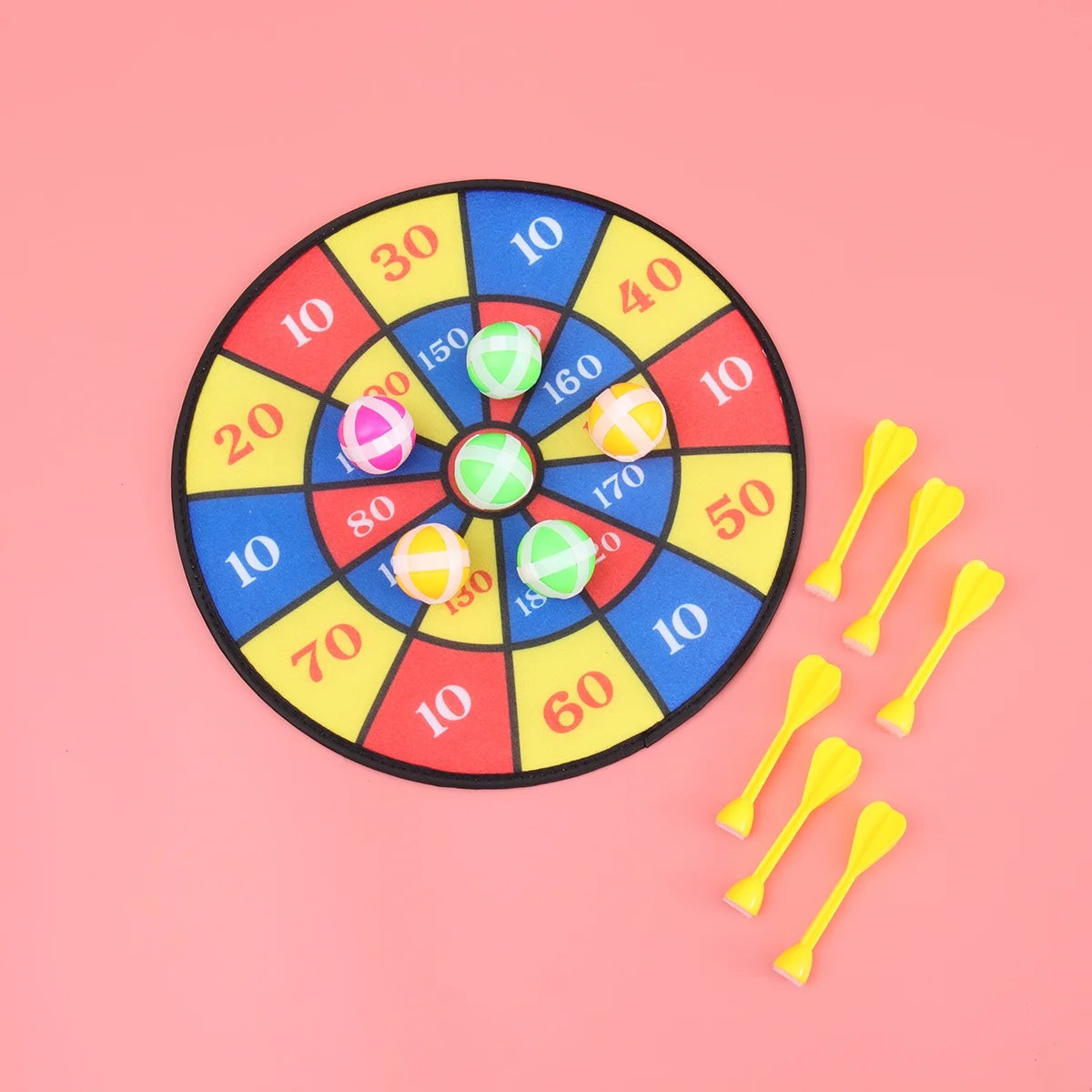 Flocking Dart Board with 4pcs Darts Dartboard Set X412198