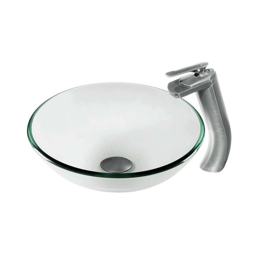 Brushed Nickel Single Hole Vessel Filler C897