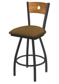 Swivel Counter Stool with Pewter Finish Z4557
