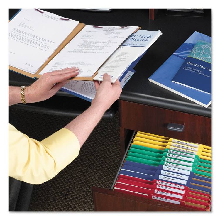 Legal Size Blue 2 Pocket Pressboard Classification Folders with Fasteners, Box of 50 Y273