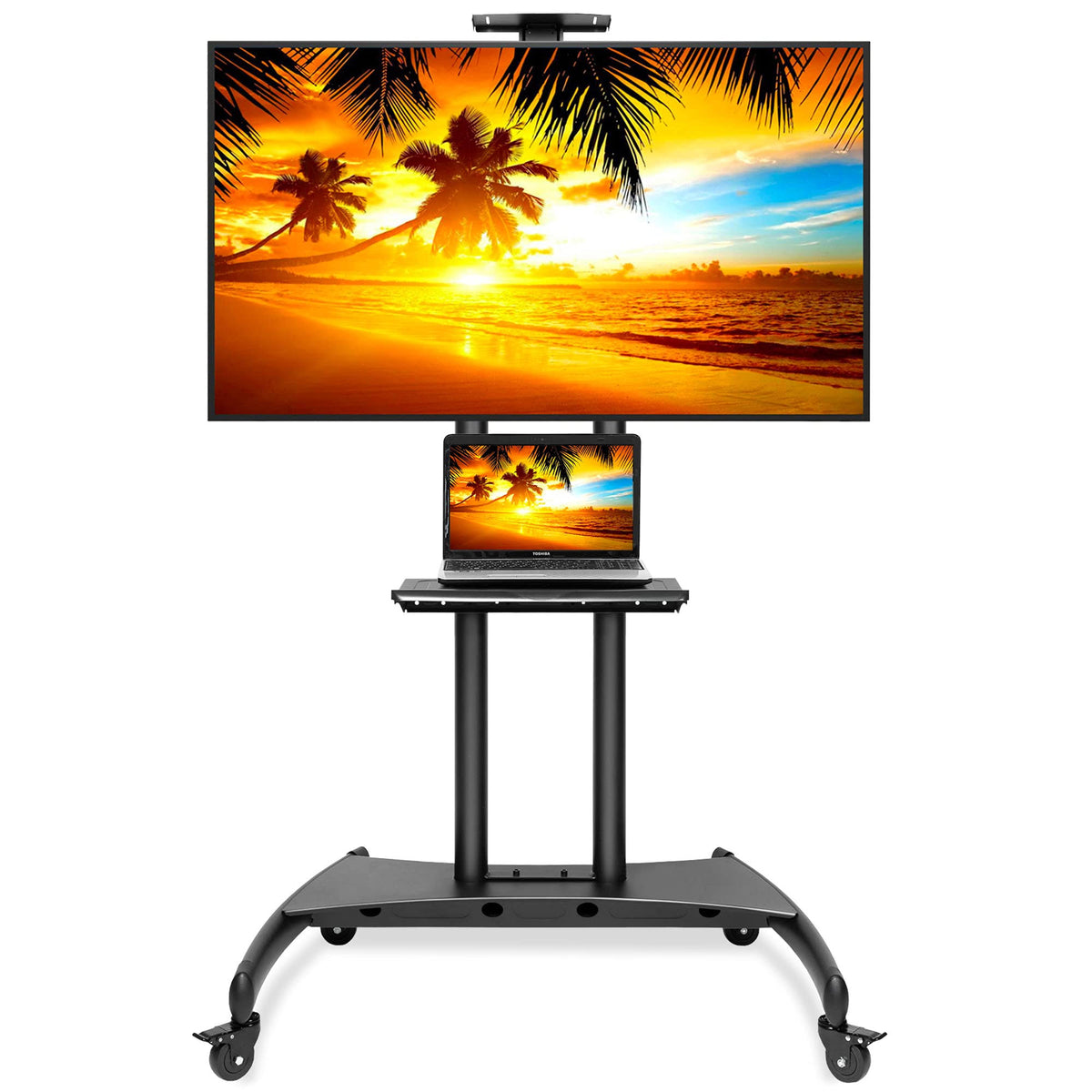 Rolling TV Stand Mobile TV Cart for 55 - 80 Plasma Screen, LED, LCD Z250