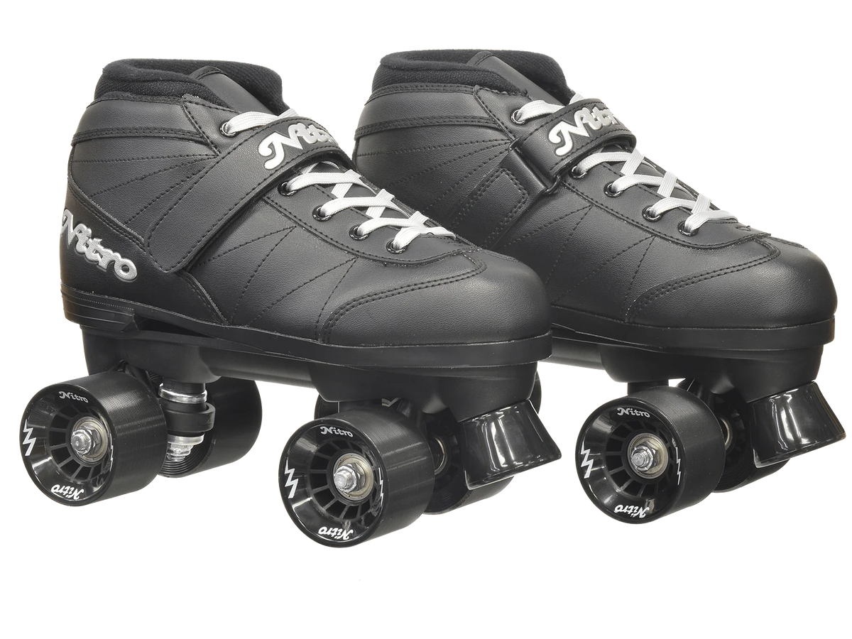 Black Quad Speed Roller Skates D82095