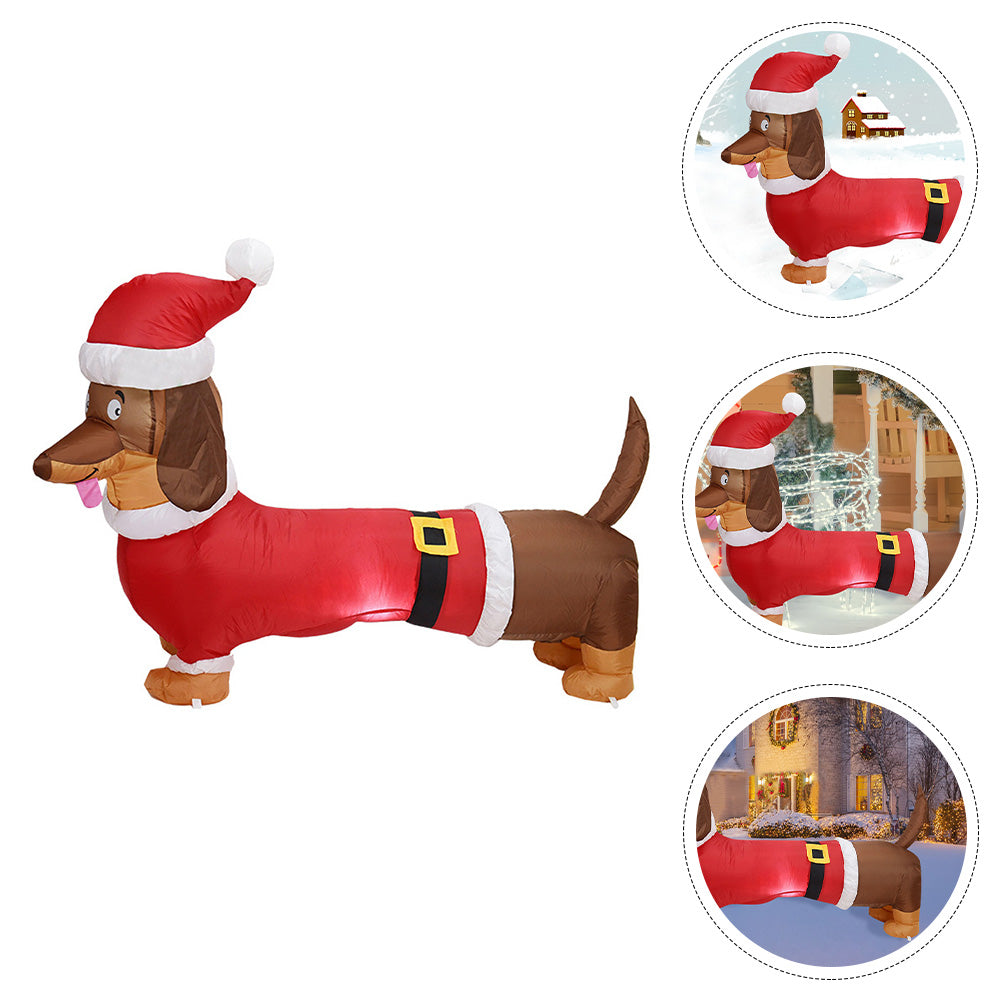Inflatable Dachshund Model Christmas Party Prop R220