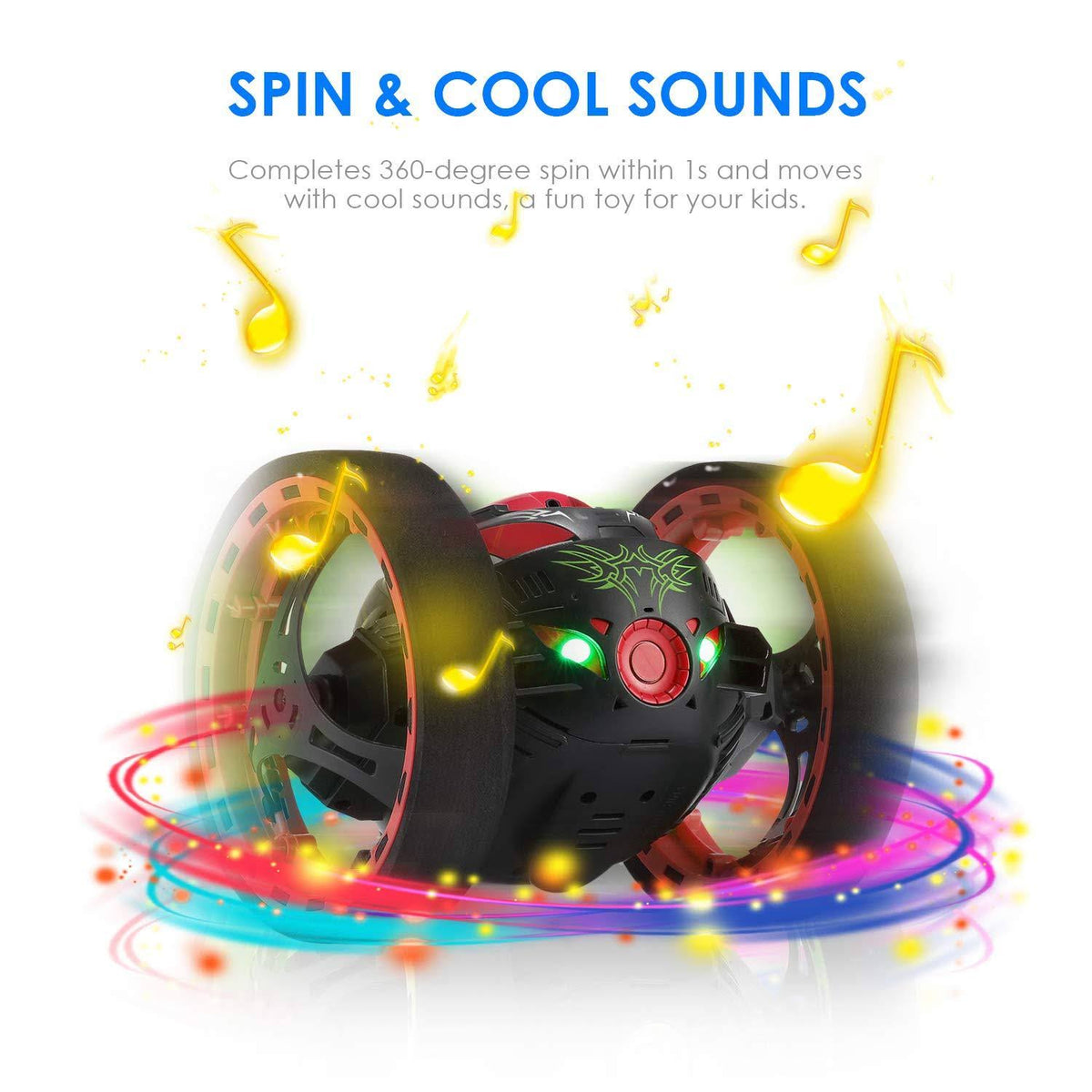 2.4GHz Wireless Remote Control Bounce Car (Black) A893