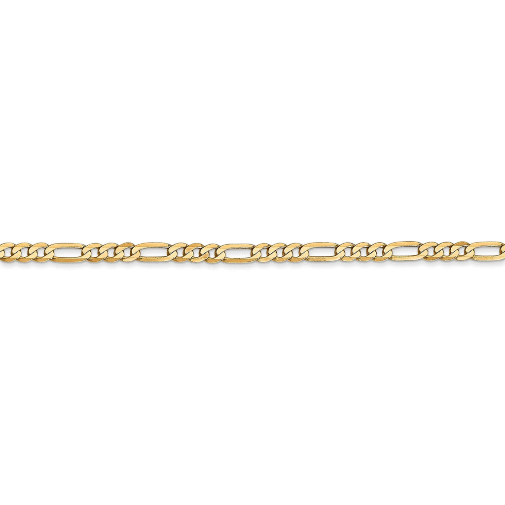 14k Yellow Gold 2.75mm Figaro Chain U685