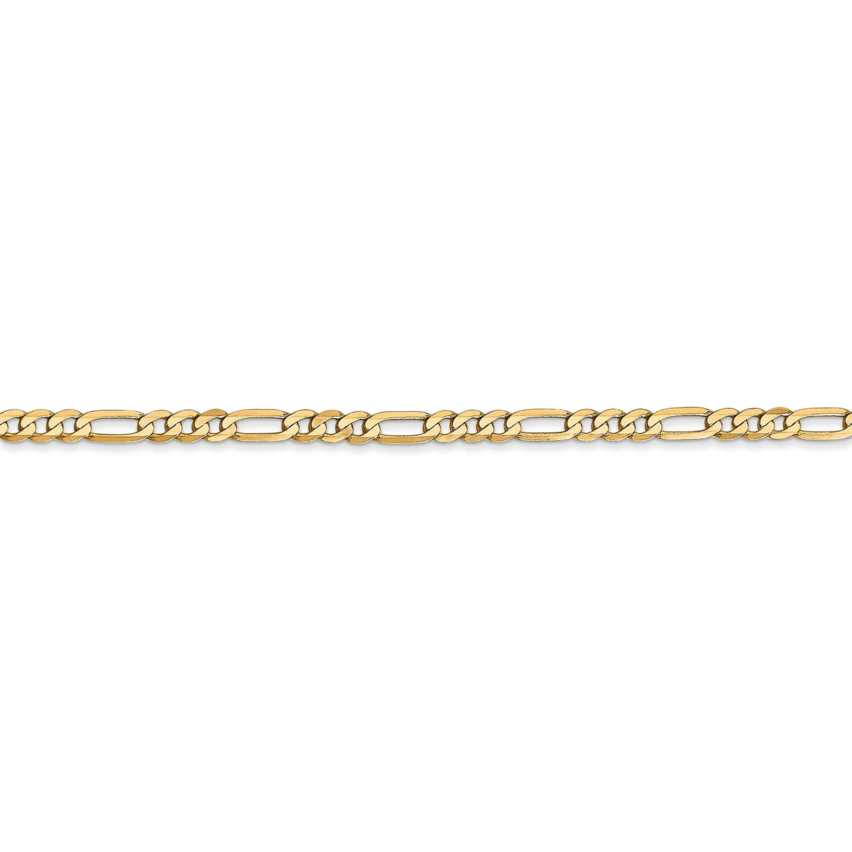 14k Yellow Gold 2.75mm Figaro Chain U685