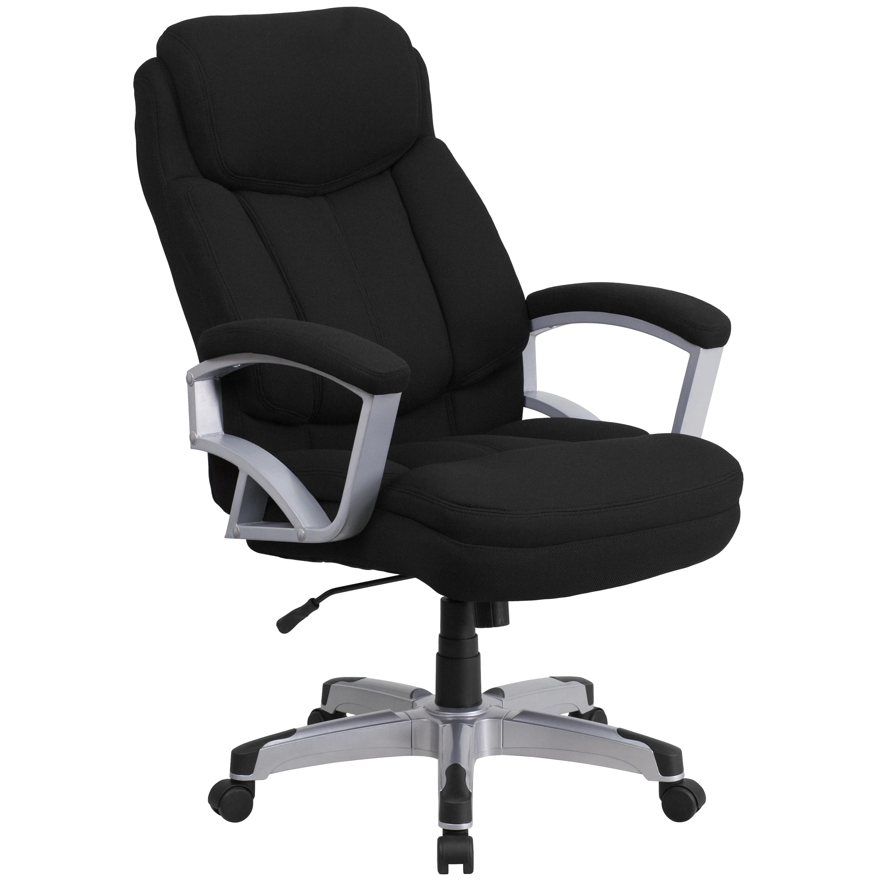 Black Fabric Executive Swivel Office Chair with Arms I839930