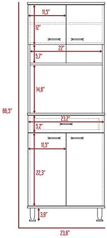 White Pantry Cabinet H6025