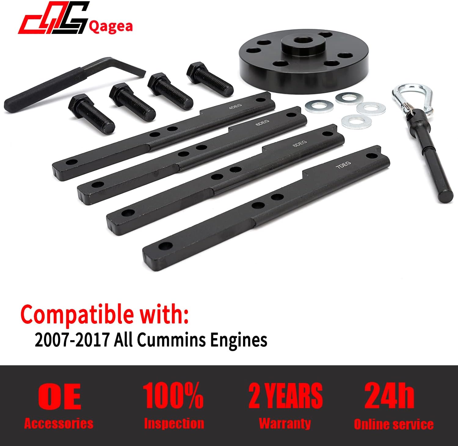15 PCS Heavy Duty Steel Cam Timing Tool Kit & Engine Brake Adjustment Tool 7MM L85306