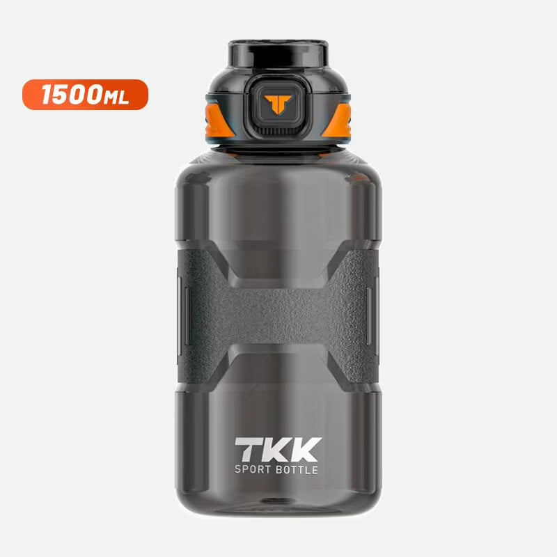 1500ml Tritan Black Sports Water Bottle with Tea Strainer S62954