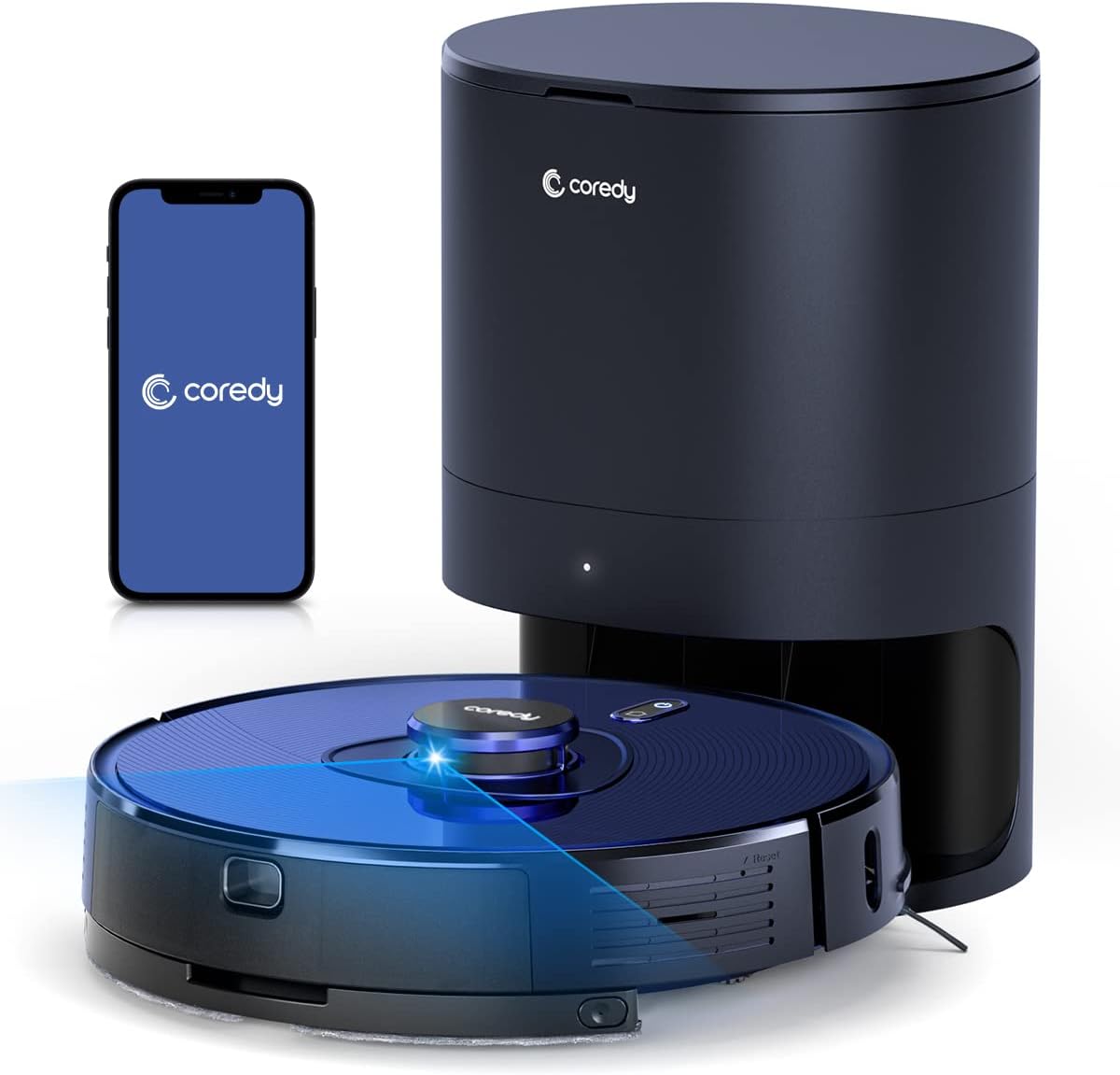 Robot Vacuum Cleaner with Self Emptying Station, Lidar Navigation, 2700Pa Suction N45392