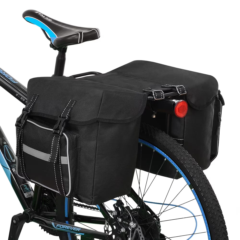 Bike Pannier Double Side Bag with Two Zipper Pouches P3048