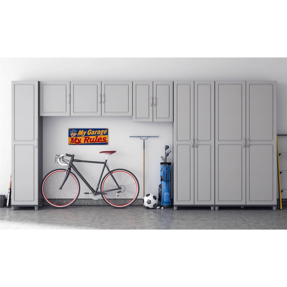Ashen Gray Wall Cabinet C776487