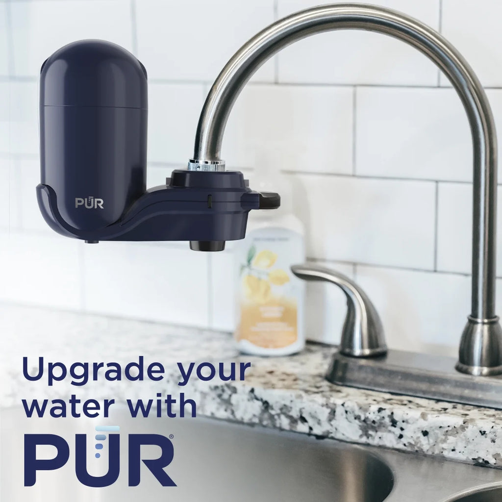 Faucet Mount Water Filtration System, Vertical, Indigo G3902