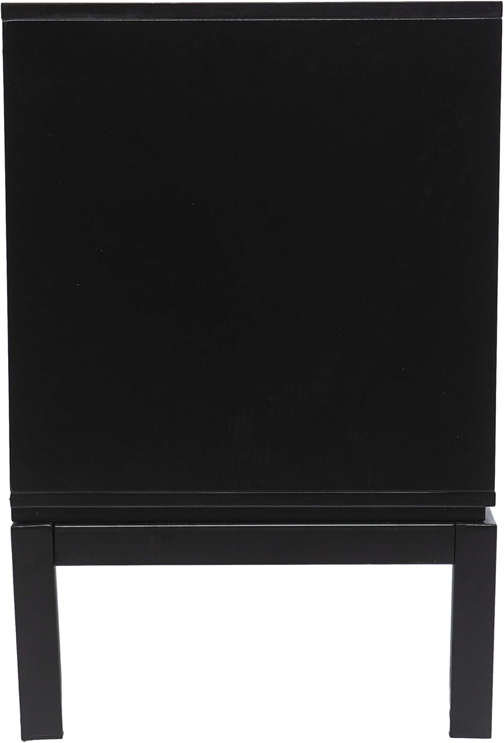 Black/Silver Media Cabinet W798005