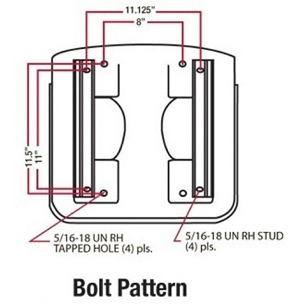 SEAT STANDARD W/ TRACKS R995