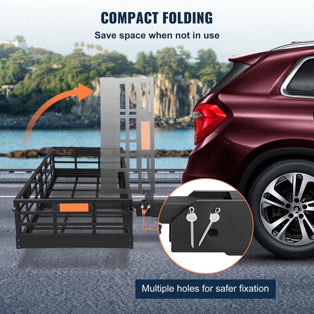 Folding Hitch Mount Cargo Carrier Rack 2" Receiver 500lbs Q3232