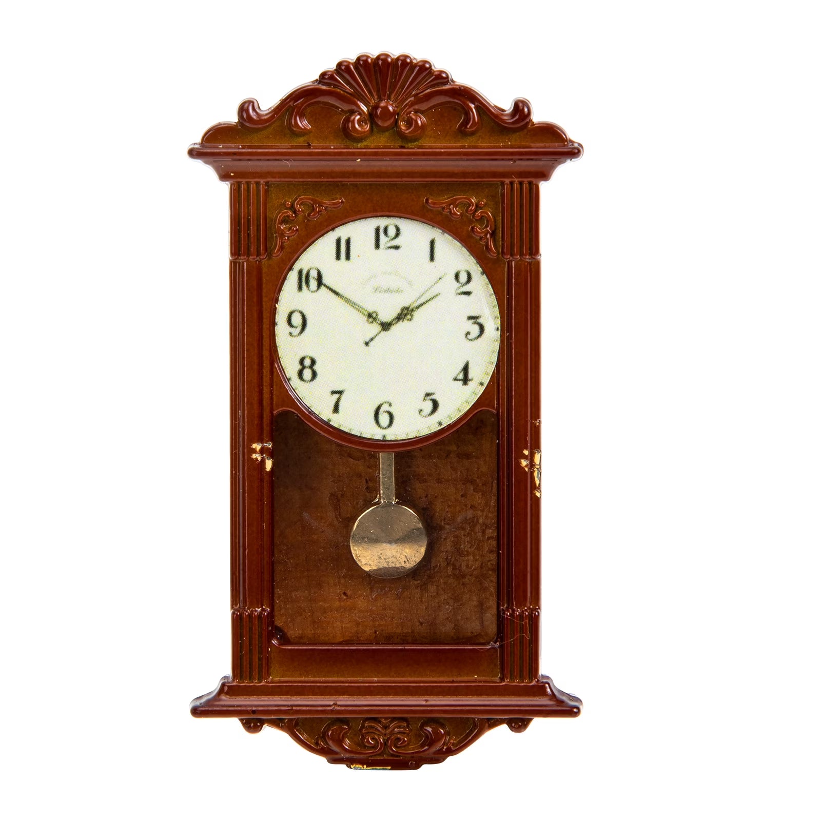 Metal Roman Clock Dollhouse Miniature Decorations G12752
