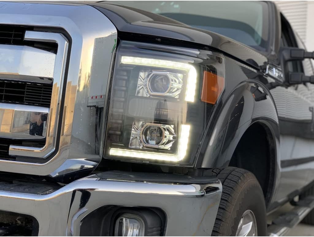 Projector Headlights LED Black V832493