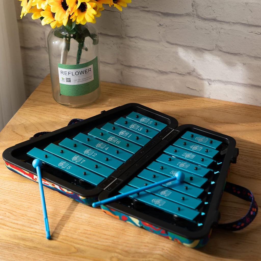 16 Note Glockenspiel Xylophone with Case L7443