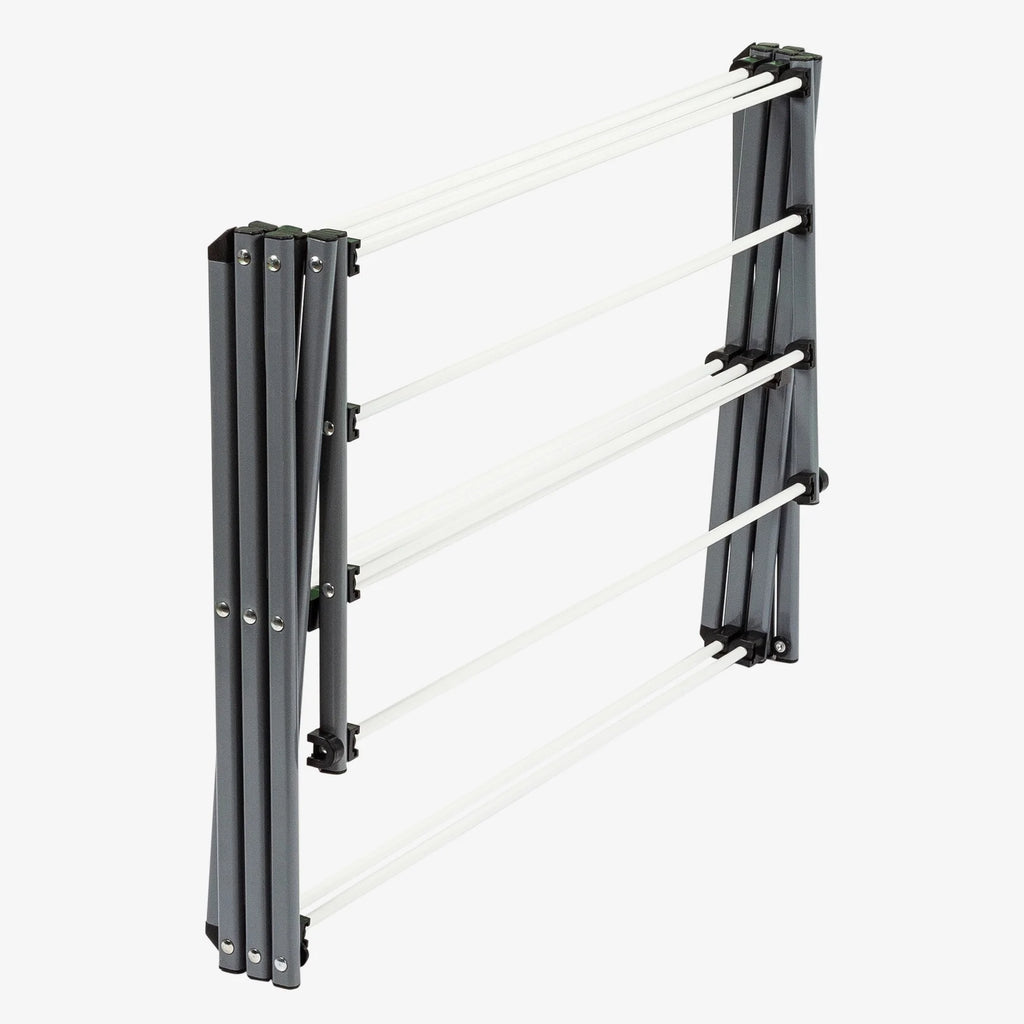Silver White Collapsible Clothes Drying Rack D1017