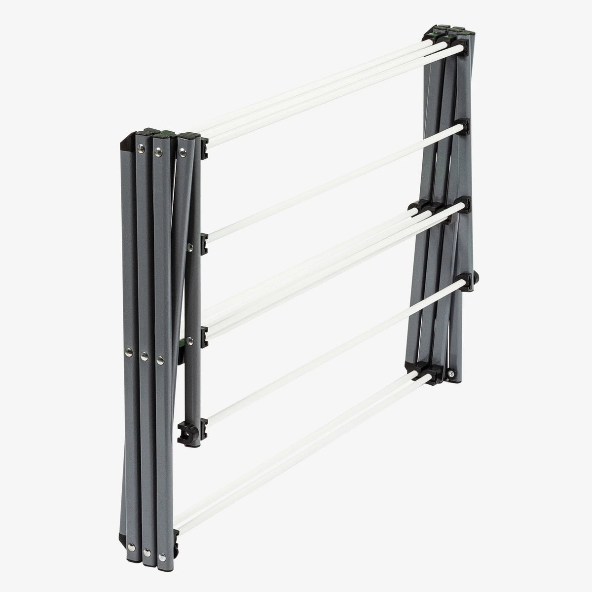 Silver White Collapsible Clothes Drying Rack D1017