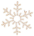 36-Inch Snowflake Holiday Rope Light Motif D27460