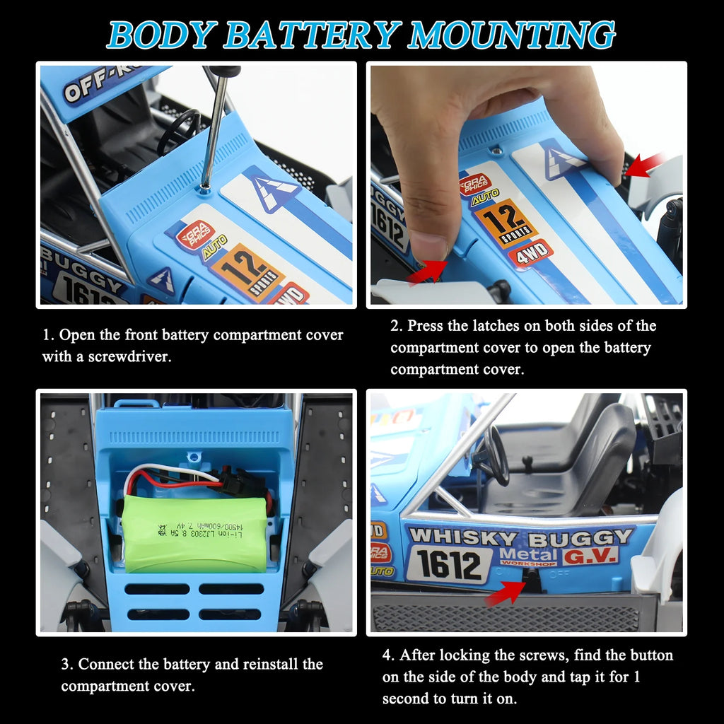Blue 4WD RC Fast Attack Vehicle X606057