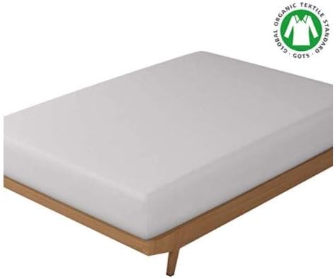 Baby Blue 100% Cotton King Percale Fitted Sheet, 1 Piece, Fits Upto 15 Deep Mattress Pockets O252542