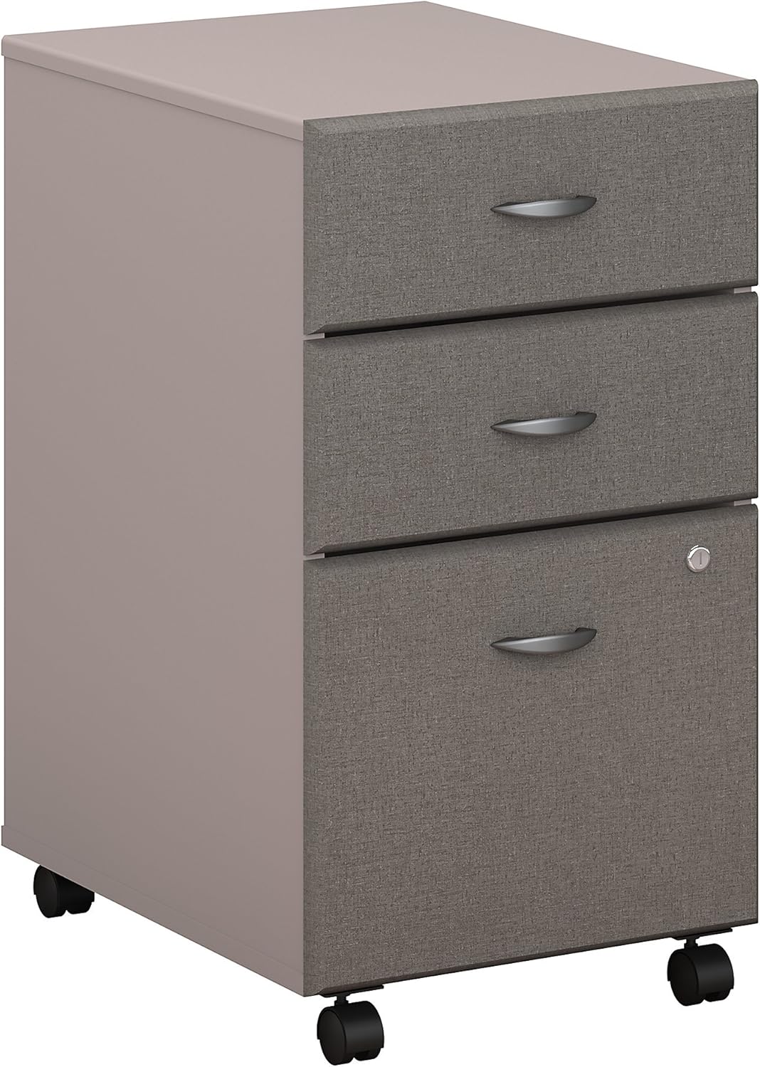 3 Drawer Mobile File Cabinet, Pewter W9960