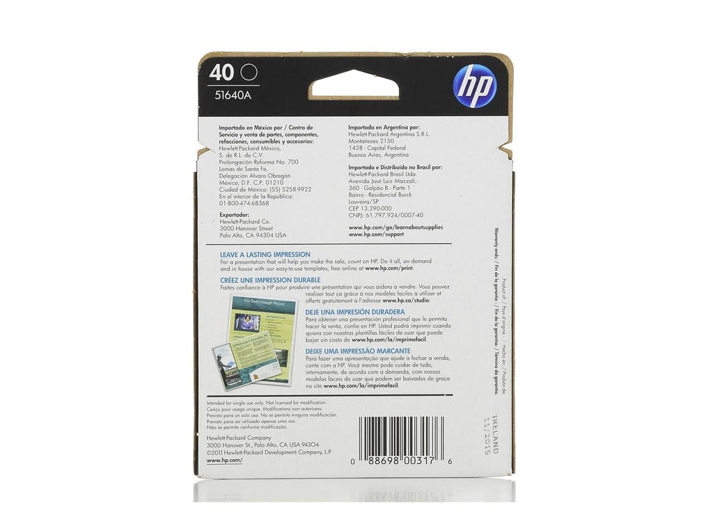 40 Black Ink Cartridge G800