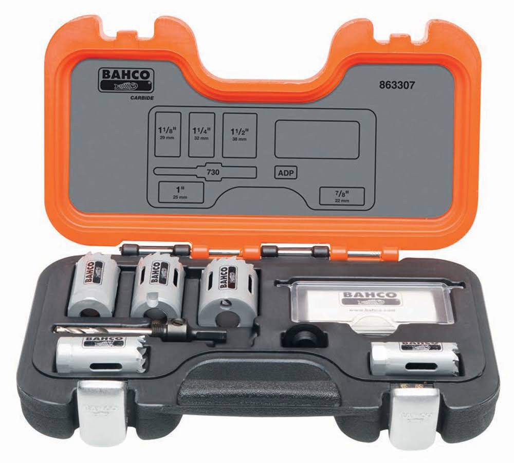 7 Piece Carbide-Tip Holesaw Set R715