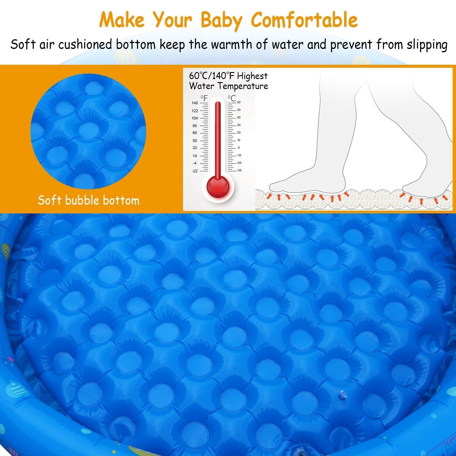 51" Inflatable Swimming Pool U272961