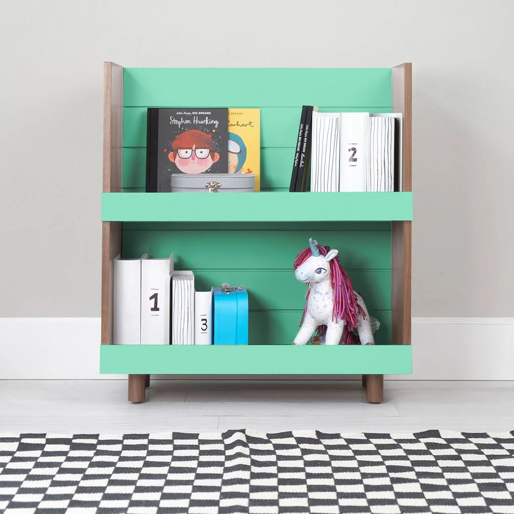 Kids Bookcase Walnut Pink P108392