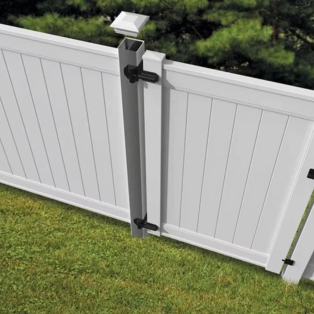 White Vinyl Privacy Fence Gate 4Ft Q6447
