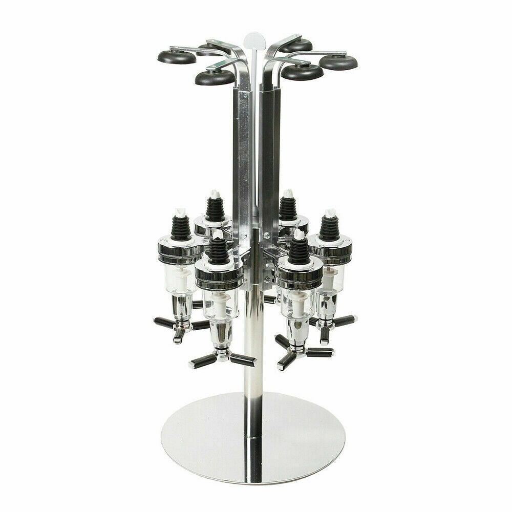 6 Head 25ml Wine Liquor Cocktail Beer Dispenser Bottle with Wall Bracket P98154