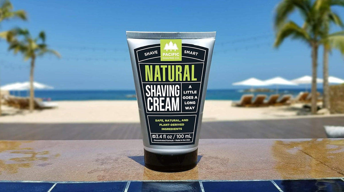 All Natural Shaving Cream, 3.4 oz (Pack of 12) F454