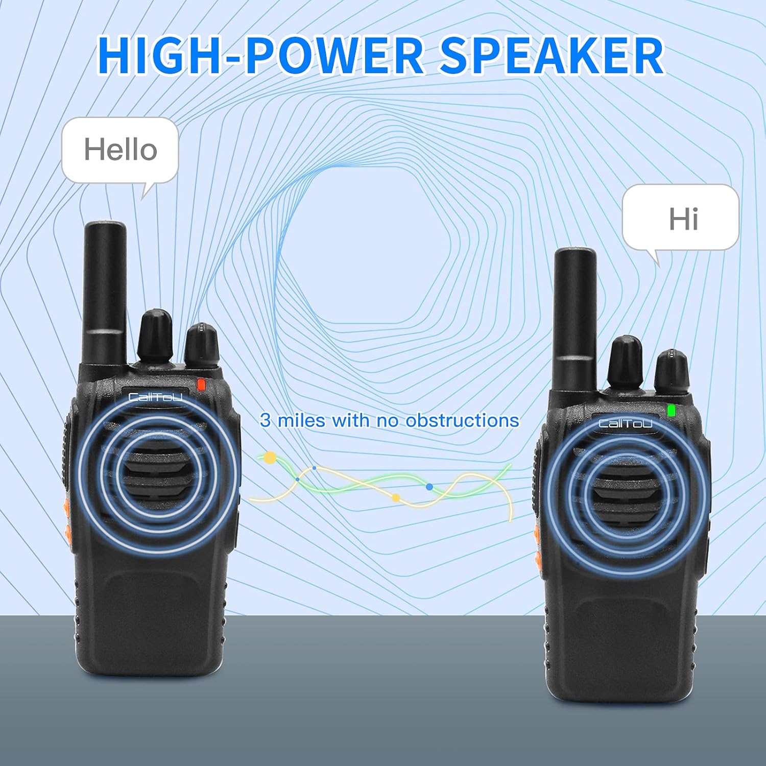 Wireless Intercom System 16 Channels Rechargeable Walkie Talkie D4878