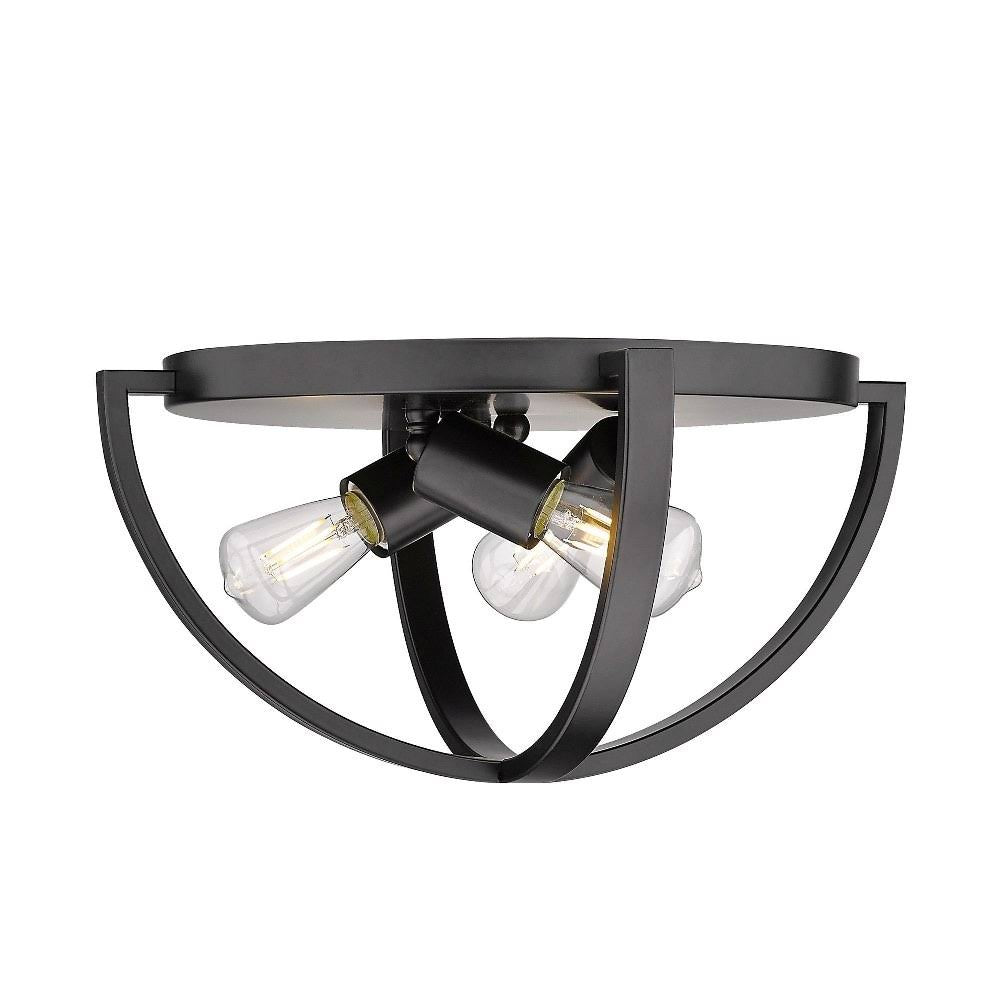 Matte Black Flush Mount with Shade L770763