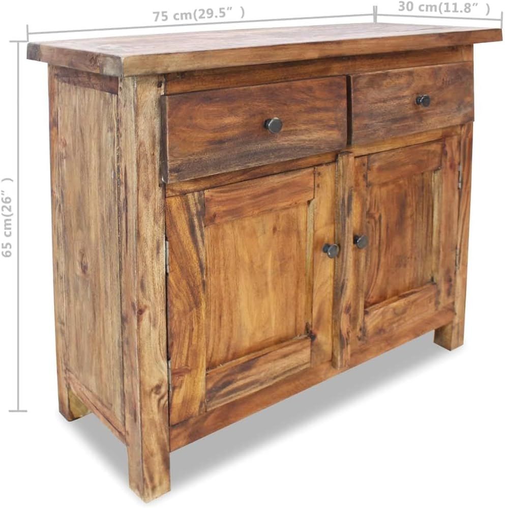 Reclaimed Solid Wood Sideboard Console Table X457734