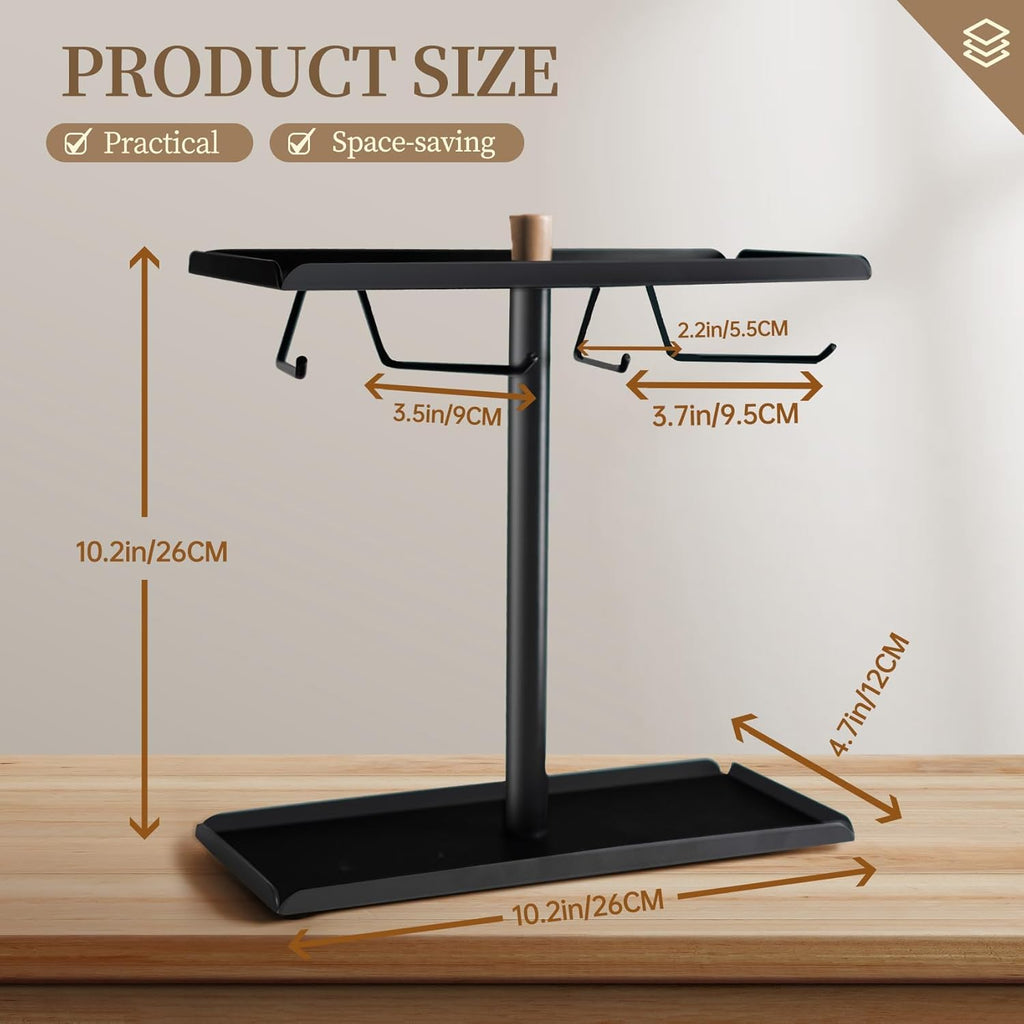 Black Metal Coffee Caddy for AeroPress S704