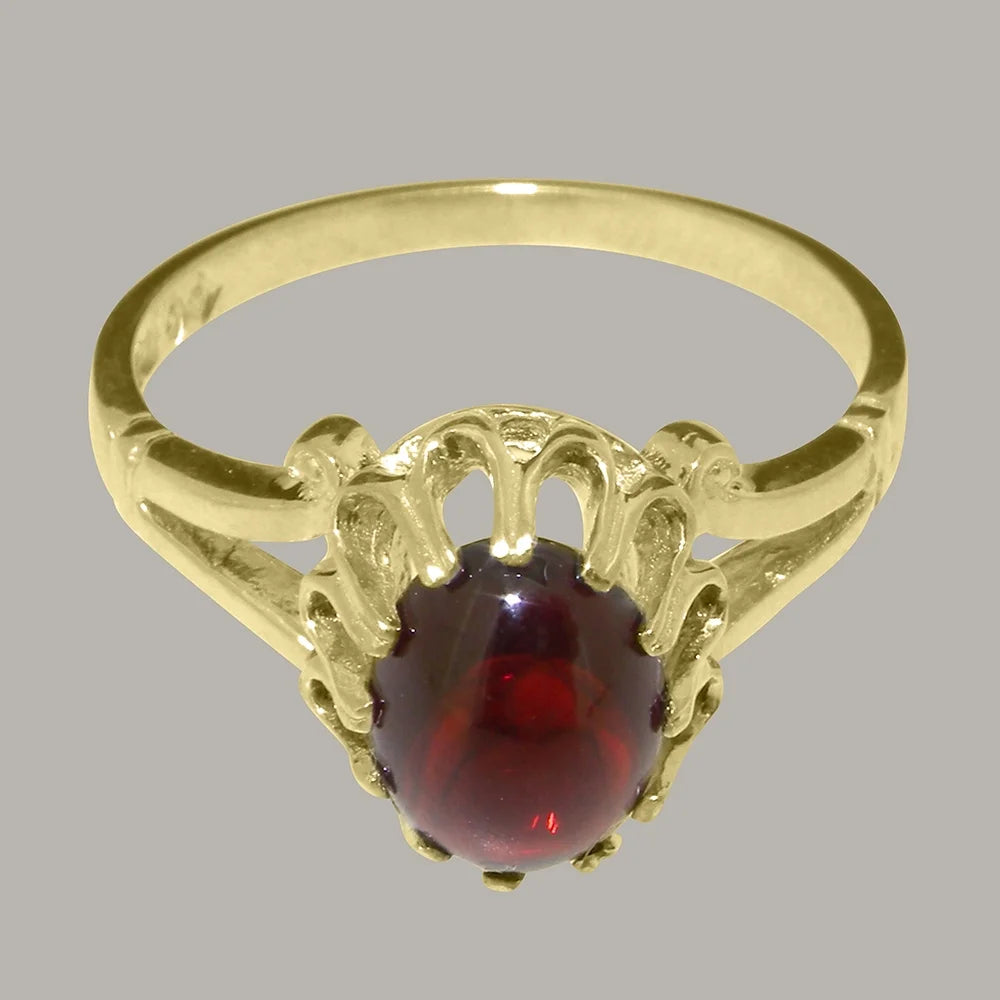 18k Yellow Gold Garnet Engagement Ring Y814392